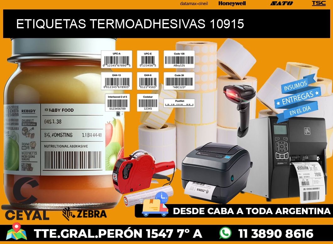 ETIQUETAS TERMOADHESIVAS 10915