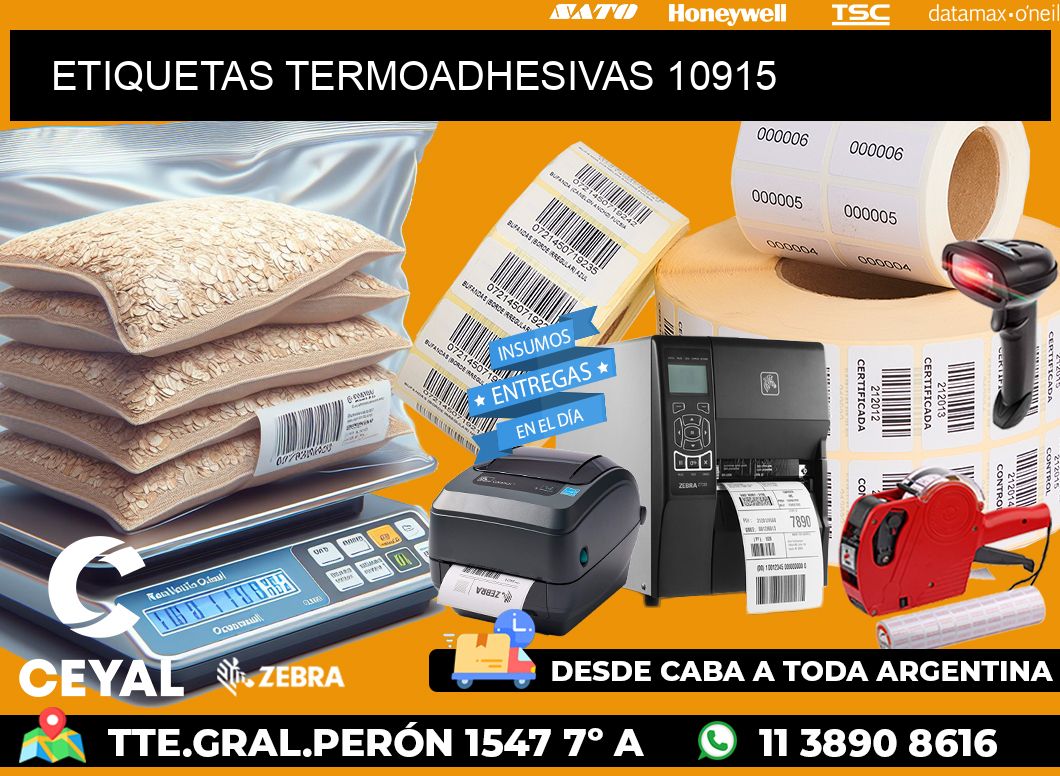 ETIQUETAS TERMOADHESIVAS 10915