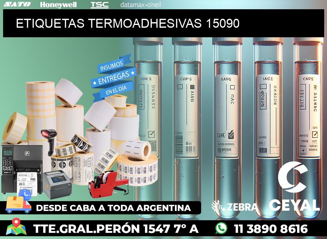 ETIQUETAS TERMOADHESIVAS 15090