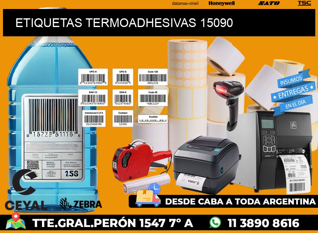 ETIQUETAS TERMOADHESIVAS 15090