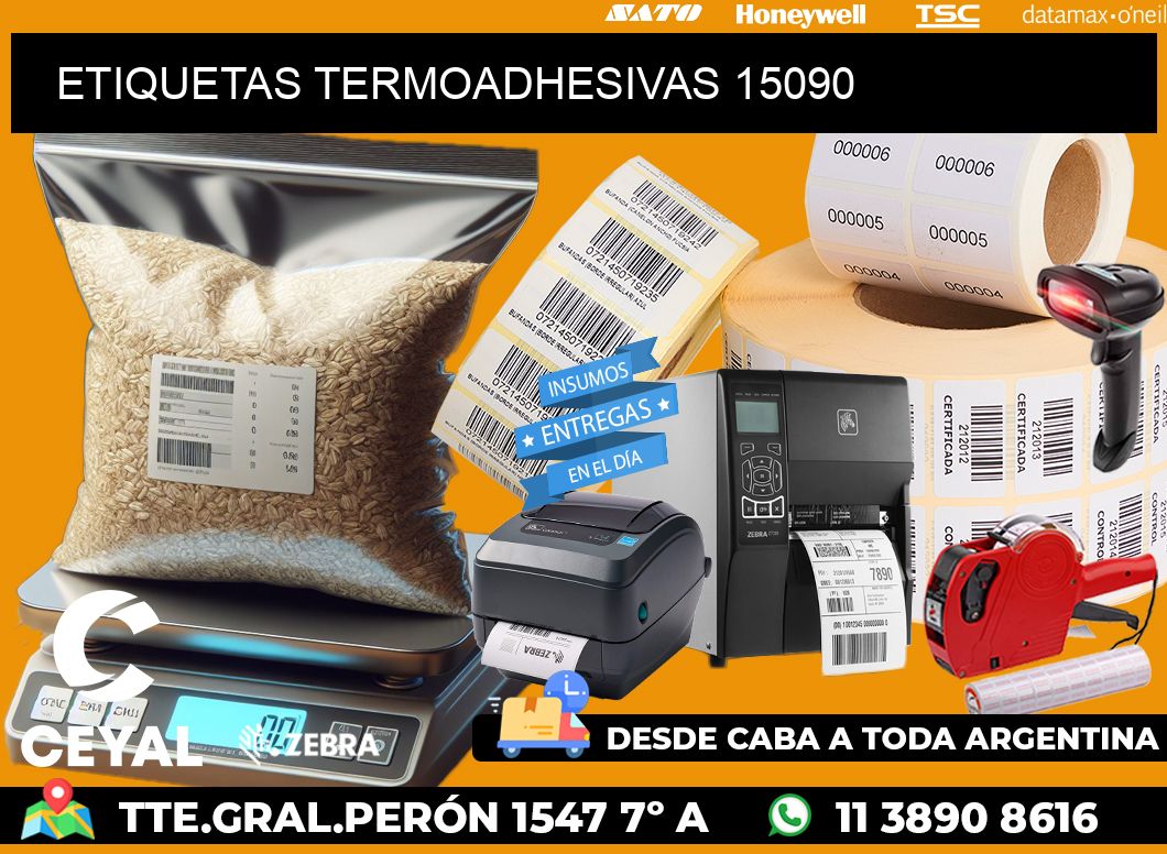 ETIQUETAS TERMOADHESIVAS 15090