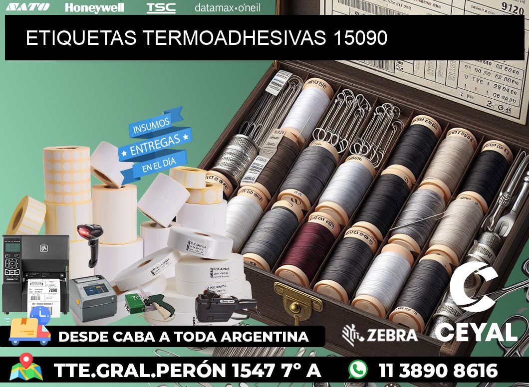 ETIQUETAS TERMOADHESIVAS 15090