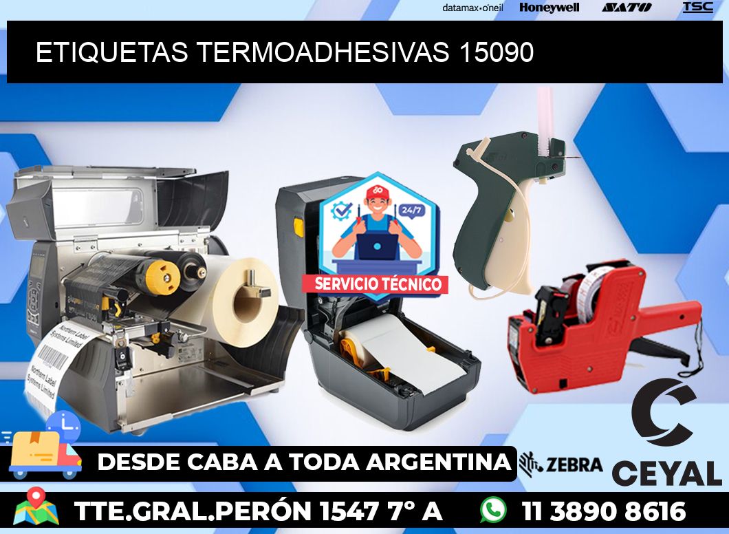 ETIQUETAS TERMOADHESIVAS 15090
