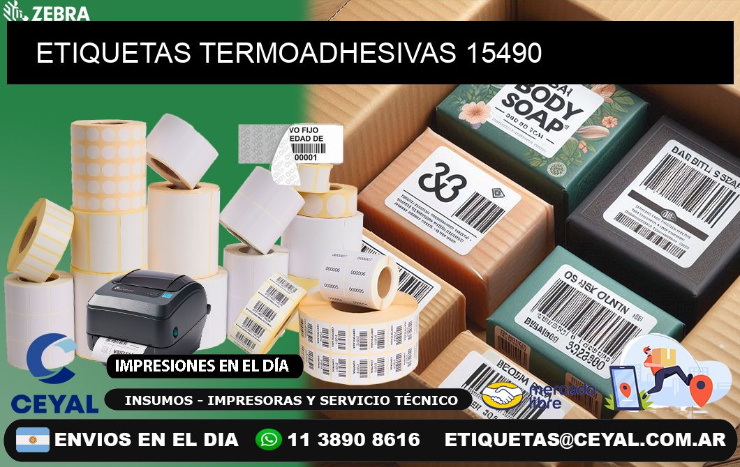 ETIQUETAS TERMOADHESIVAS 15490