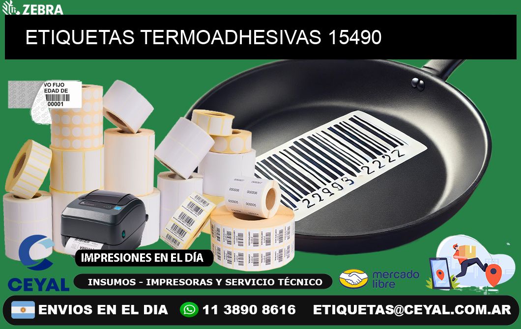 ETIQUETAS TERMOADHESIVAS 15490