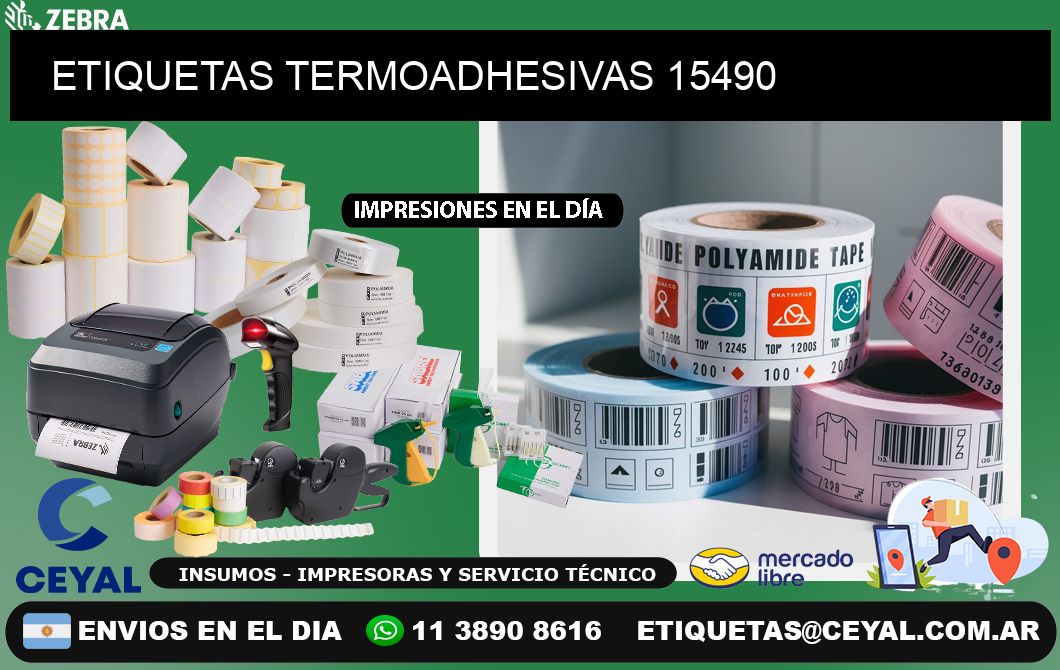 ETIQUETAS TERMOADHESIVAS 15490