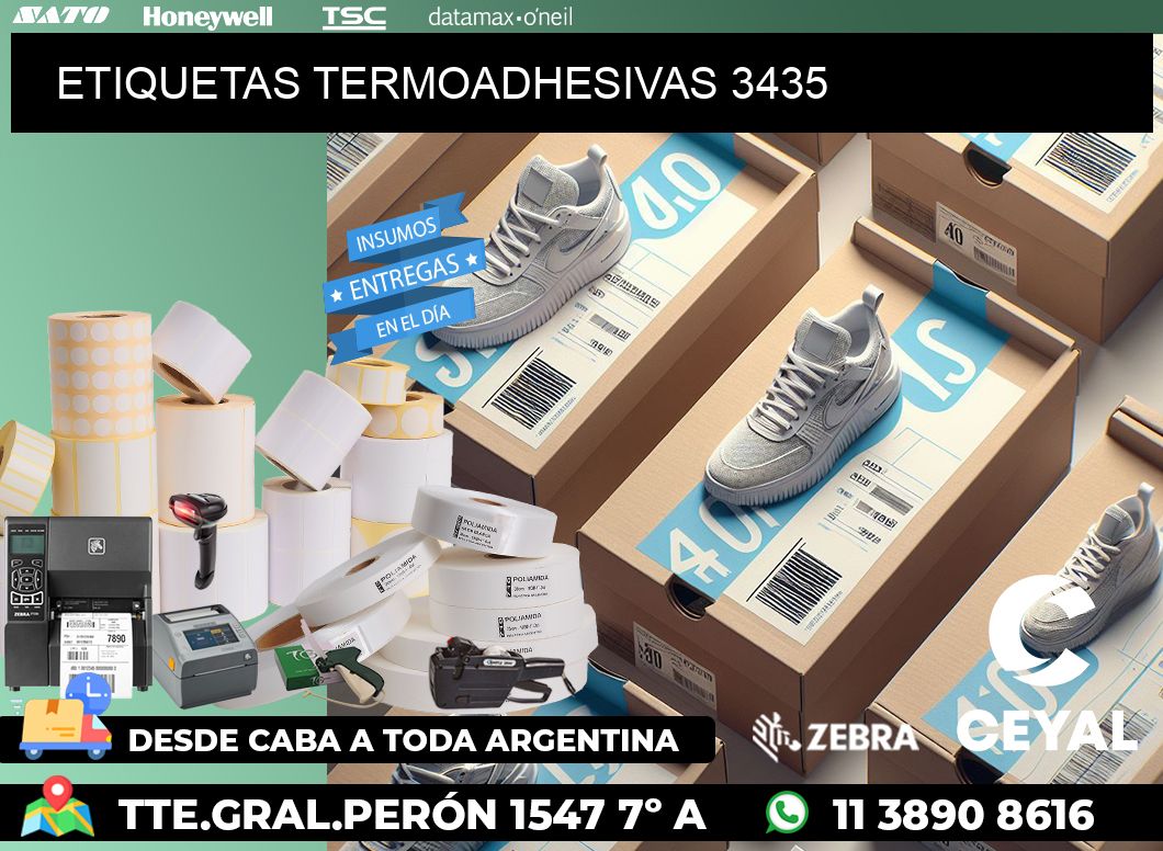 ETIQUETAS TERMOADHESIVAS 3435