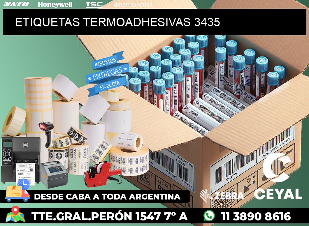 ETIQUETAS TERMOADHESIVAS 3435