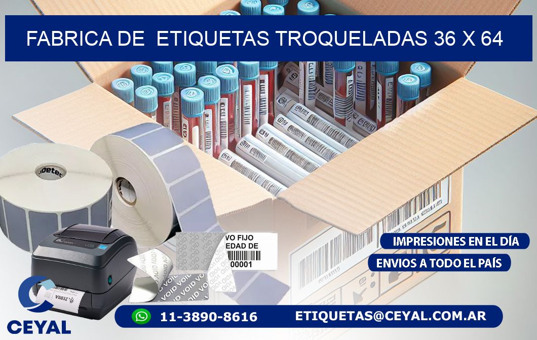 FABRICA DE  ETIQUETAS TROQUELADAS 36 x 64