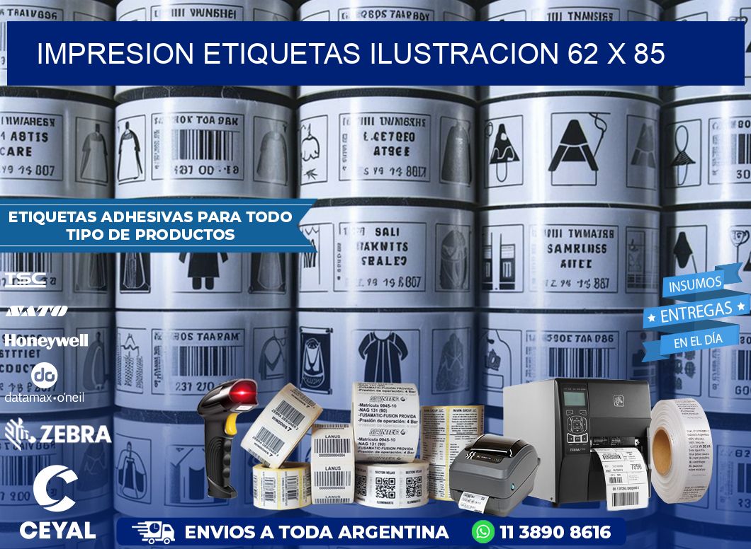 IMPRESION ETIQUETAS ILUSTRACION 62 x 85