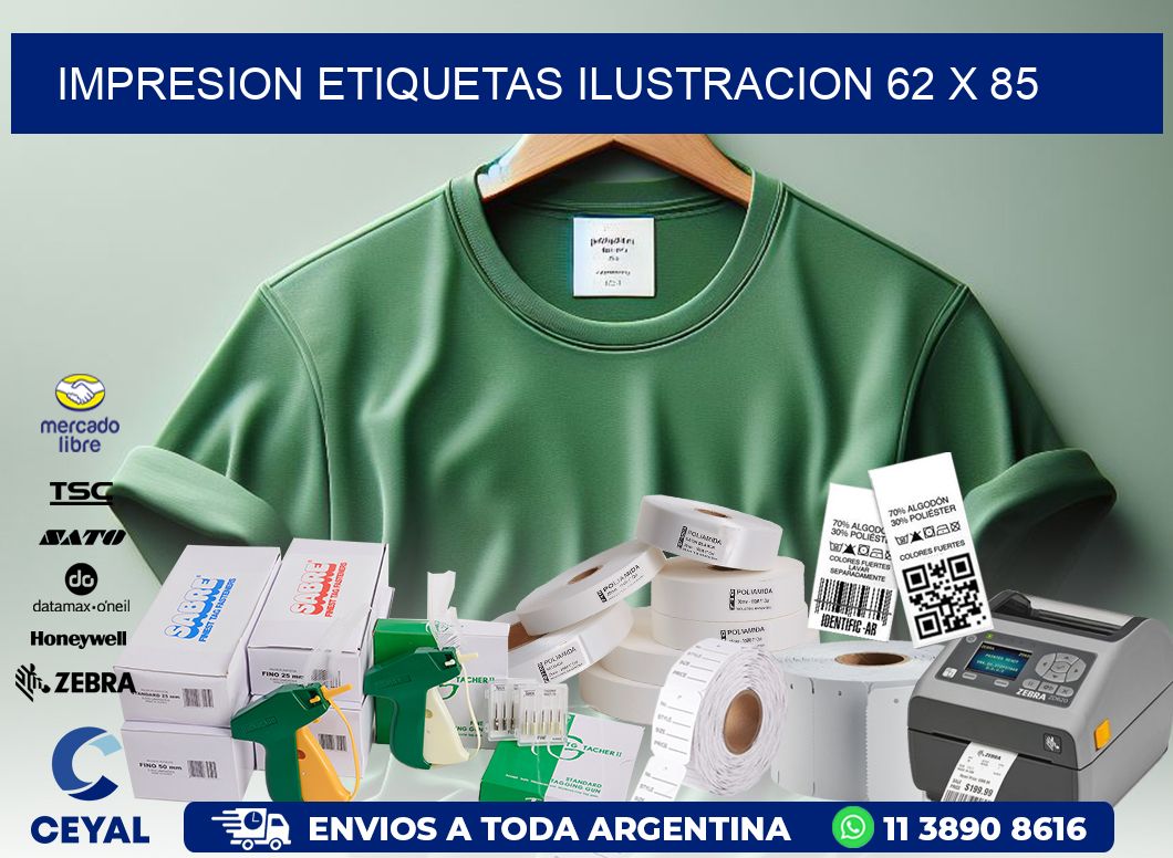 IMPRESION ETIQUETAS ILUSTRACION 62 x 85