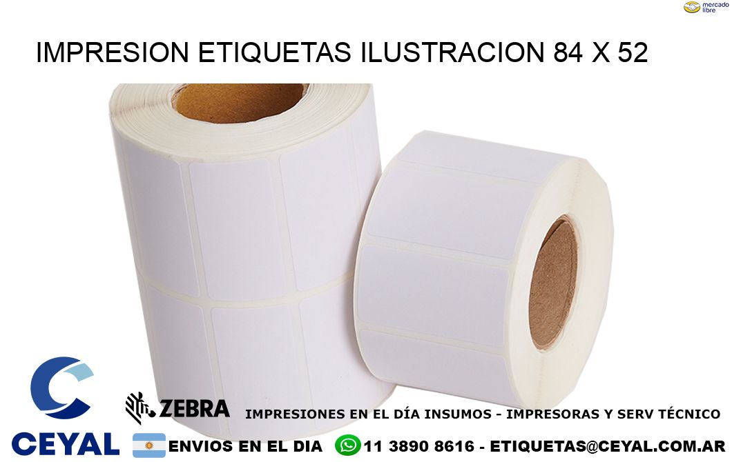 IMPRESION ETIQUETAS ILUSTRACION 84 x 52