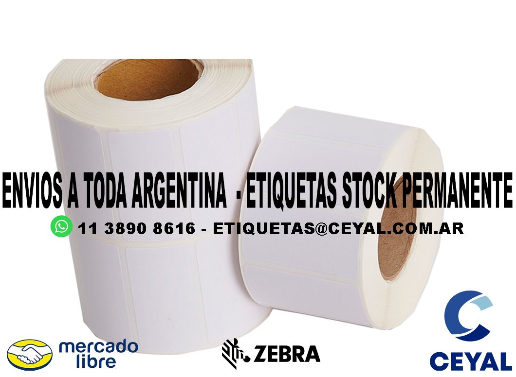 IMPRESION ETIQUETAS TERMICAS 58 x 41