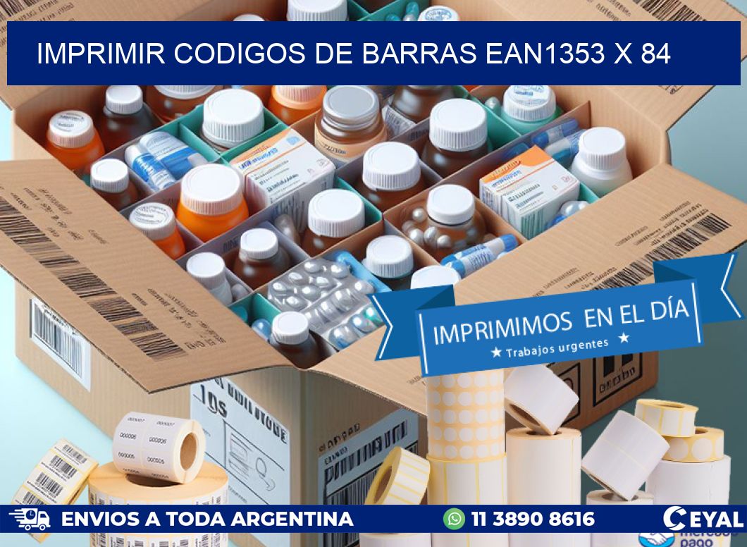 IMPRIMIR CODIGOS DE BARRAS EAN1353 x 84