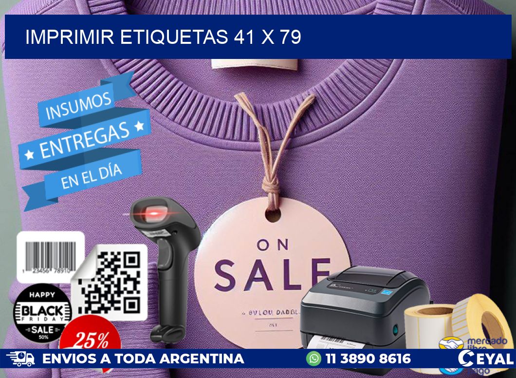 IMPRIMIR ETIQUETAS 41 x 79