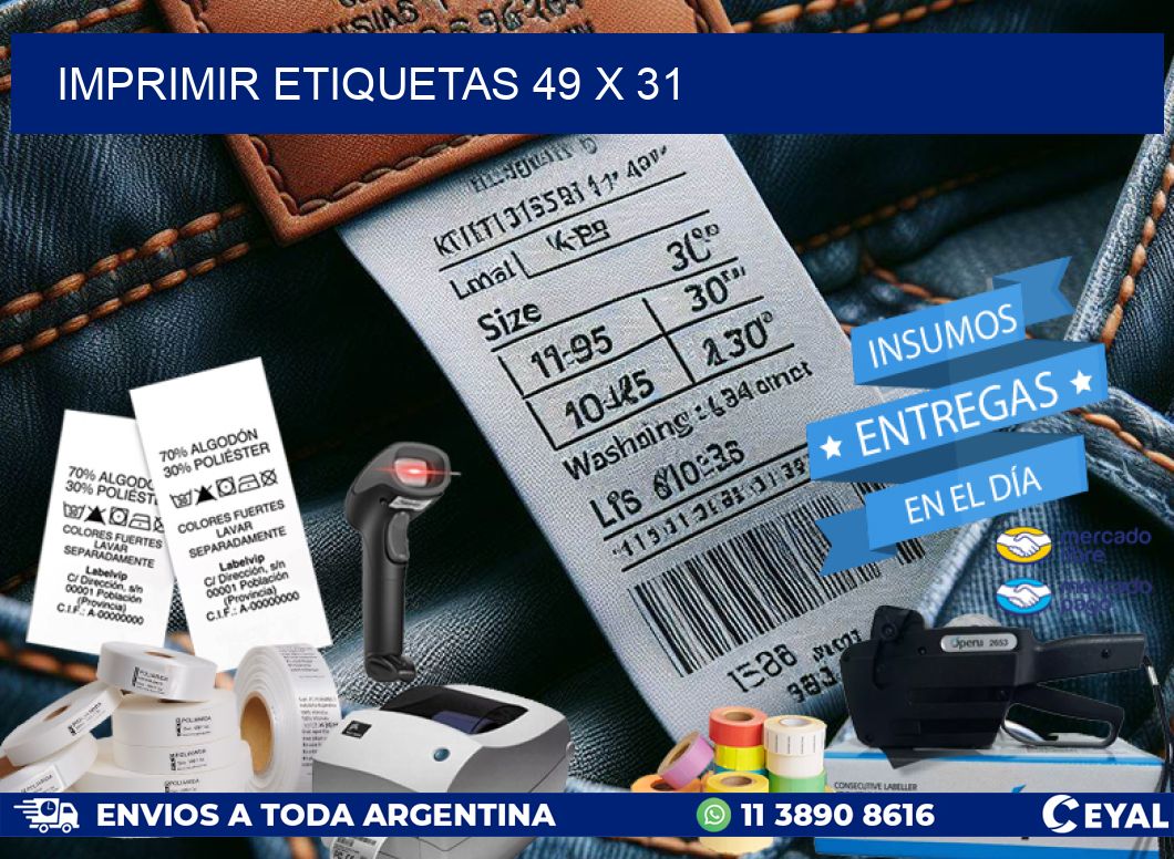 IMPRIMIR ETIQUETAS 49 x 31