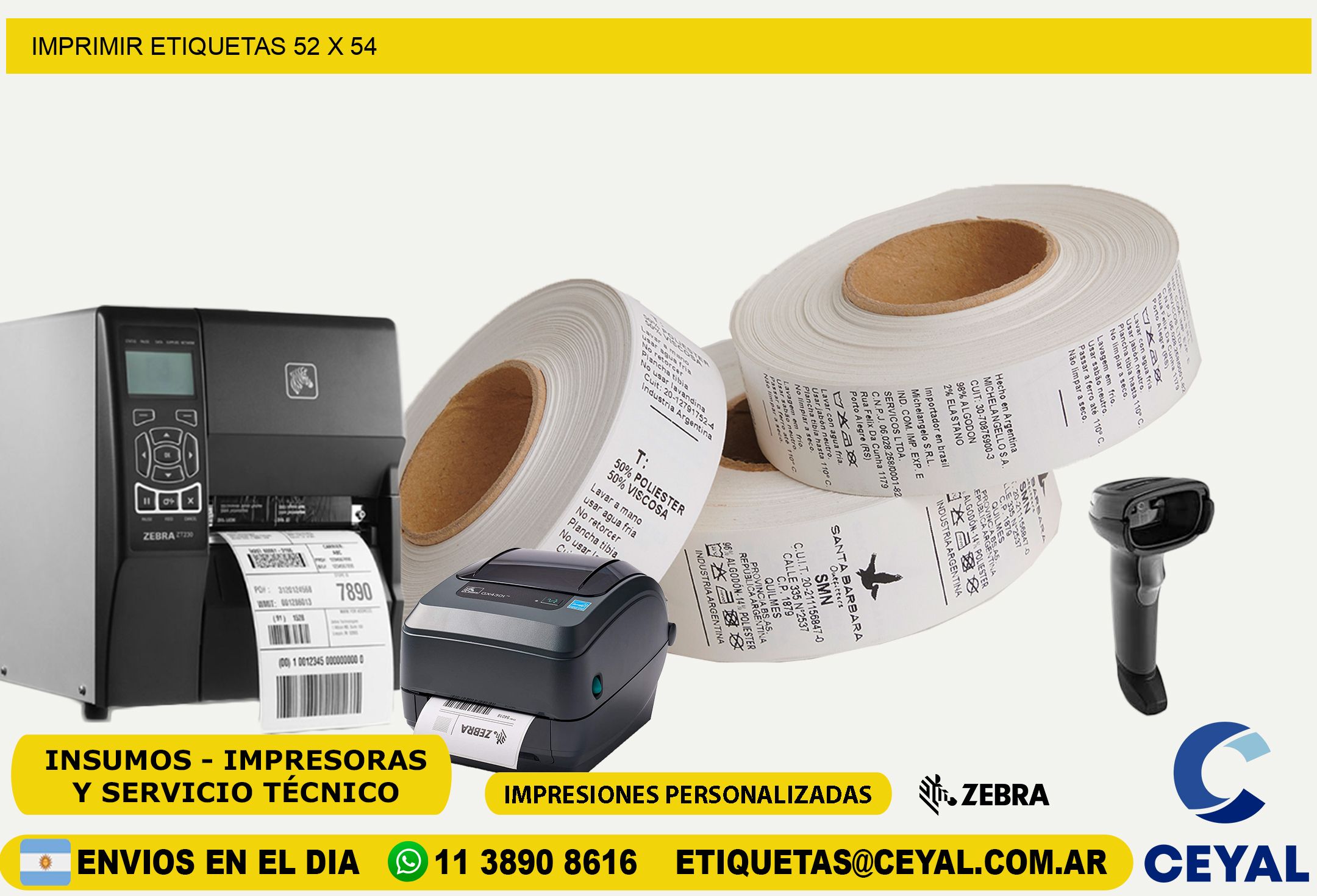 IMPRIMIR ETIQUETAS 52 x 54