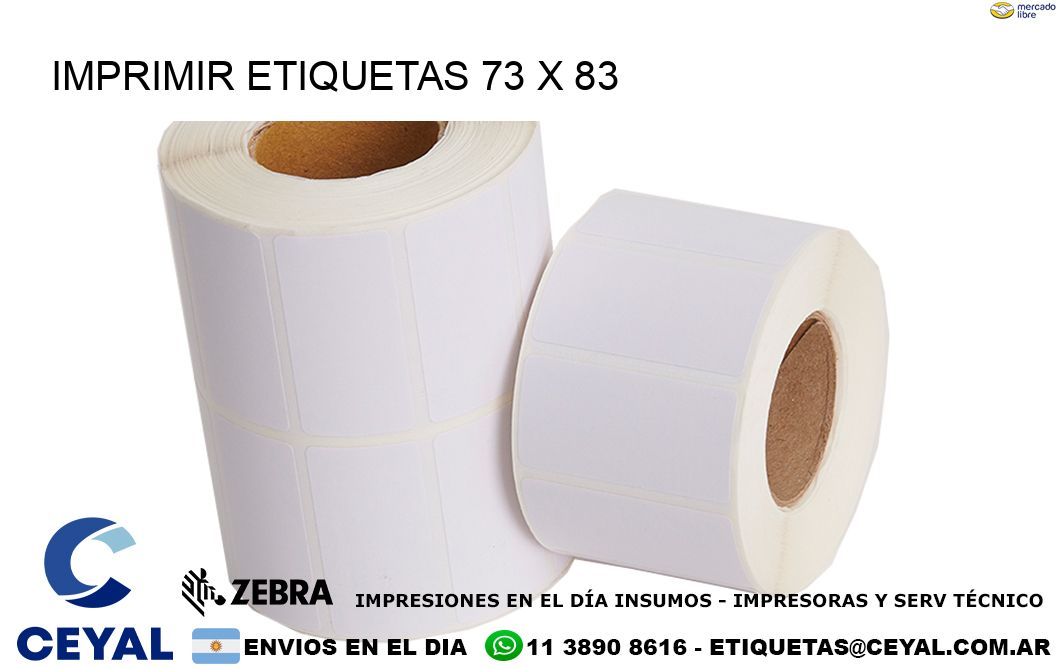IMPRIMIR ETIQUETAS 73 x 83