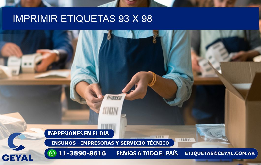IMPRIMIR ETIQUETAS 93 x 98