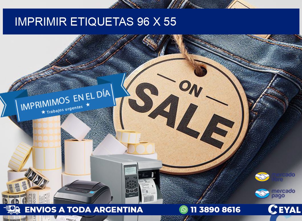 IMPRIMIR ETIQUETAS 96 x 55