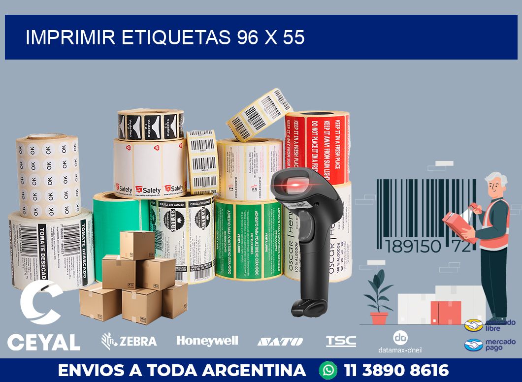 IMPRIMIR ETIQUETAS 96 x 55