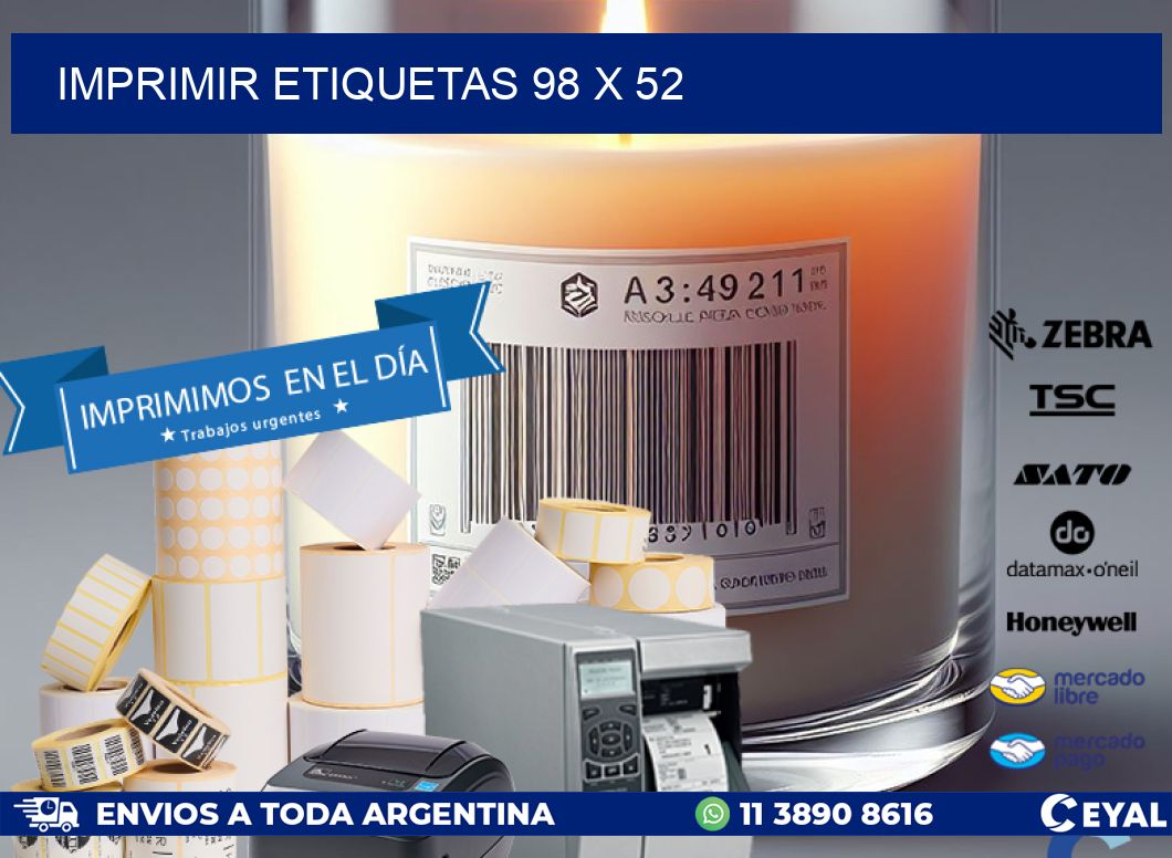 IMPRIMIR ETIQUETAS 98 x 52
