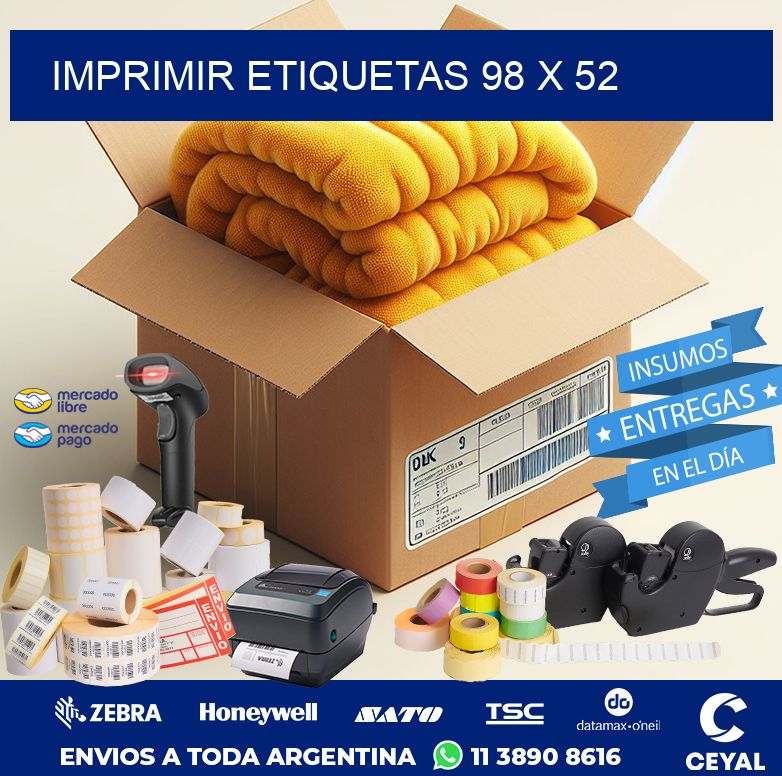 IMPRIMIR ETIQUETAS 98 x 52