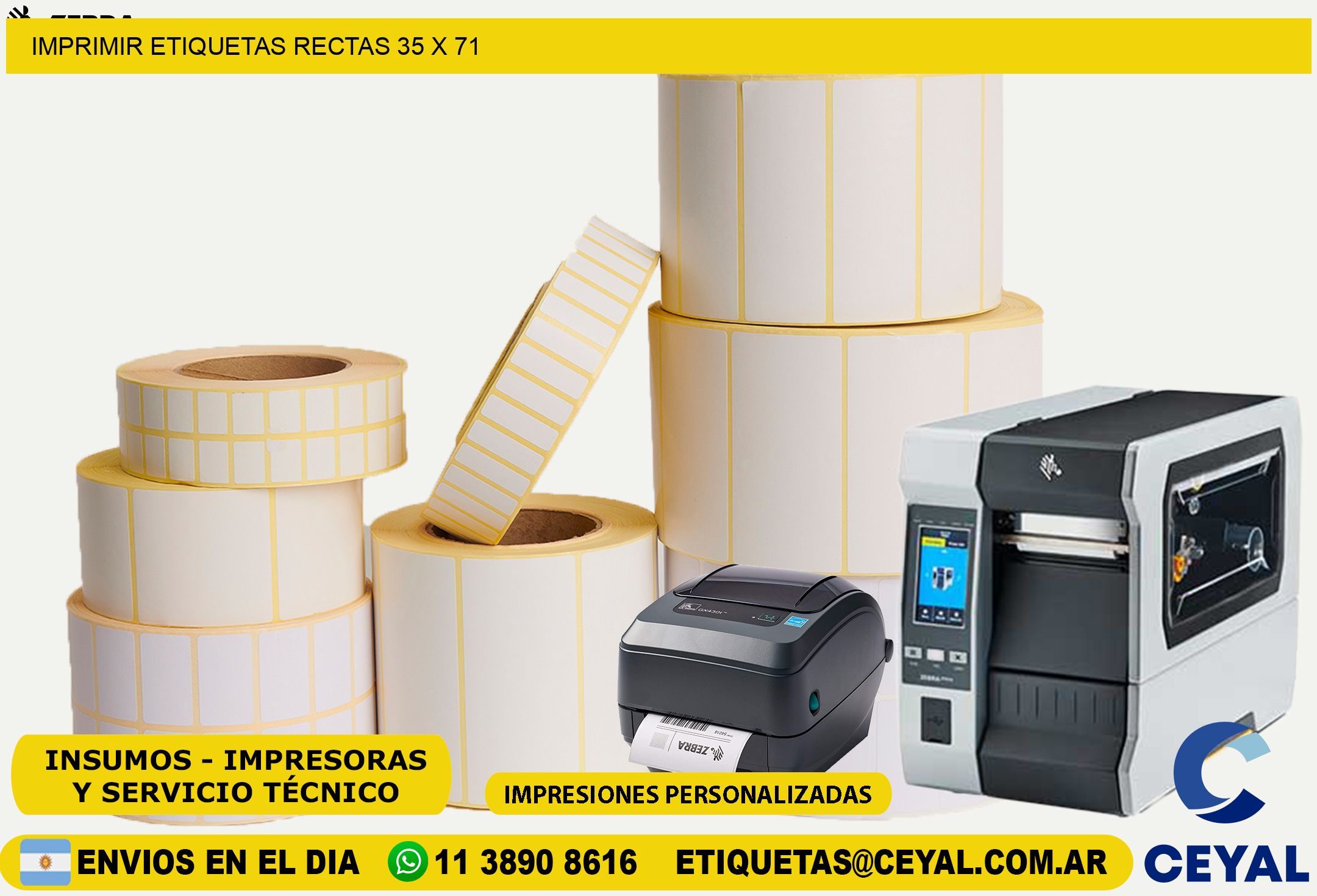 IMPRIMIR ETIQUETAS RECTAS 35 x 71