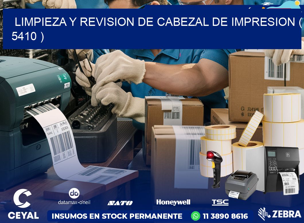 LIMPIEZA Y REVISION DE CABEZAL DE IMPRESION ( 5410 )