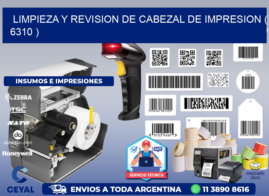 LIMPIEZA Y REVISION DE CABEZAL DE IMPRESION ( 6310 )