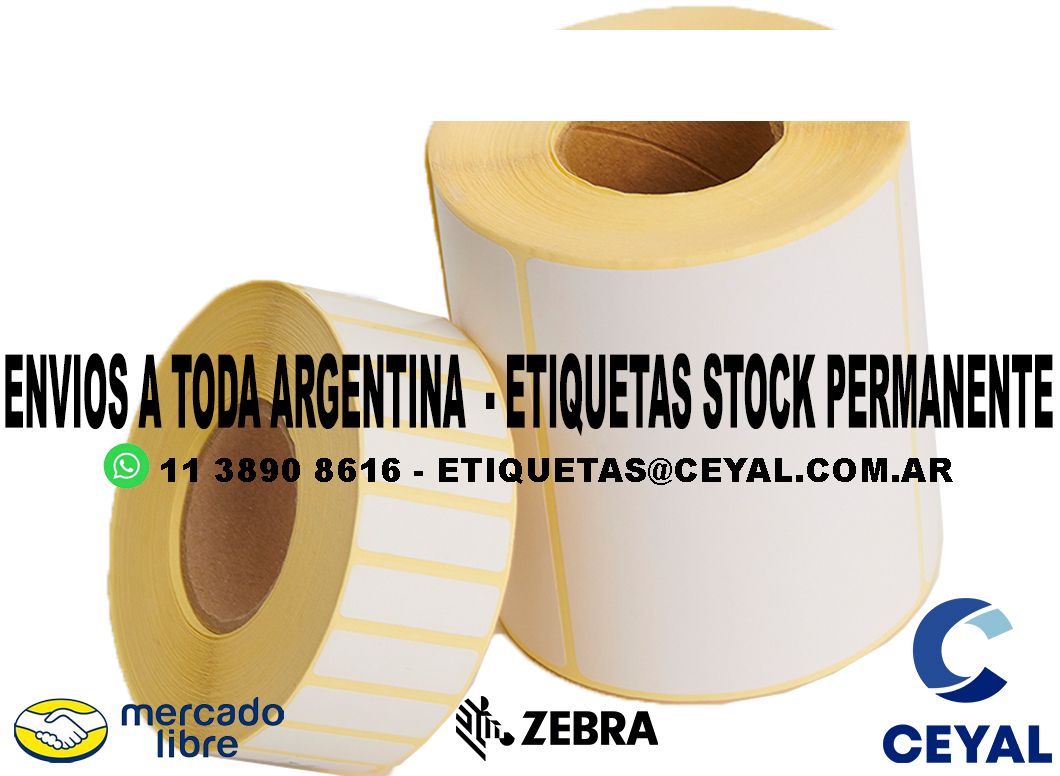 MODELO ZEBRA ETIQUETAS IMPRESAS  91 x 84