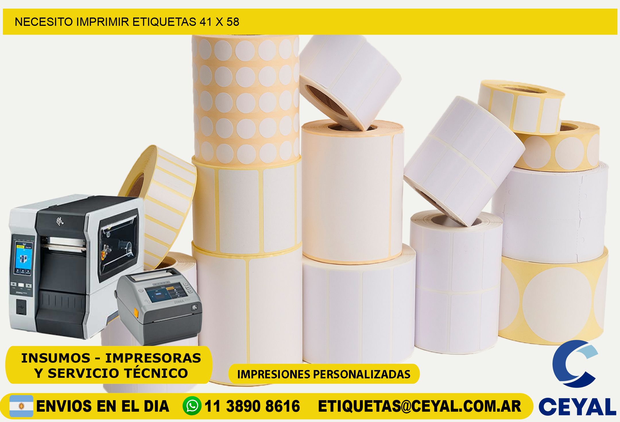 NECESITO IMPRIMIR ETIQUETAS 41 x 58