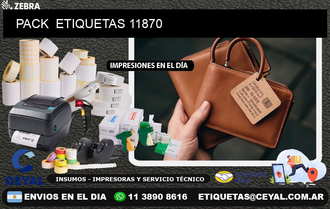 PACK  ETIQUETAS 11870