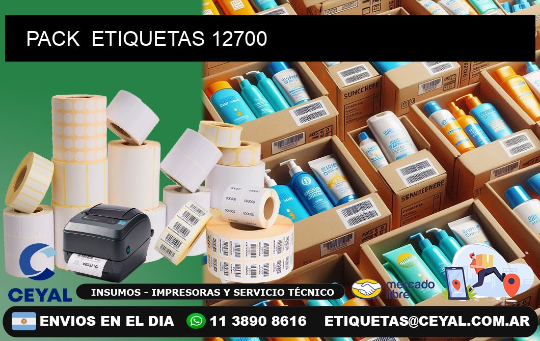 PACK  ETIQUETAS 12700