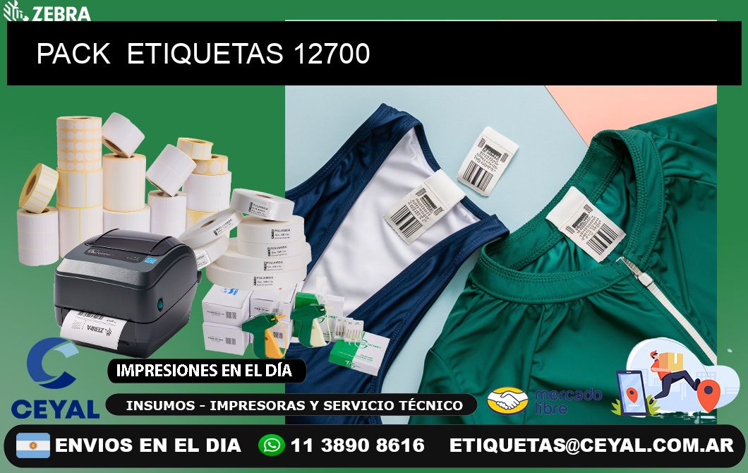 PACK  ETIQUETAS 12700