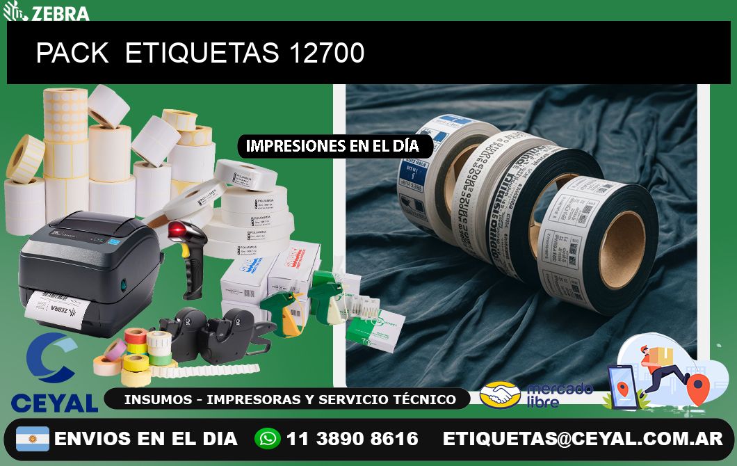 PACK  ETIQUETAS 12700