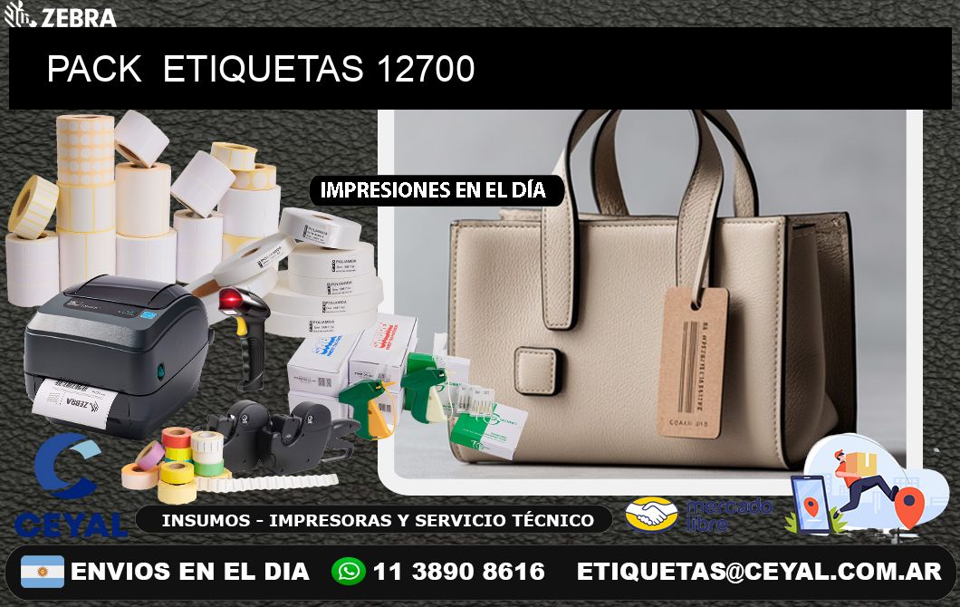 PACK  ETIQUETAS 12700