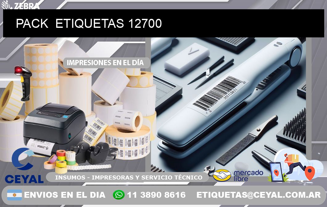 PACK  ETIQUETAS 12700