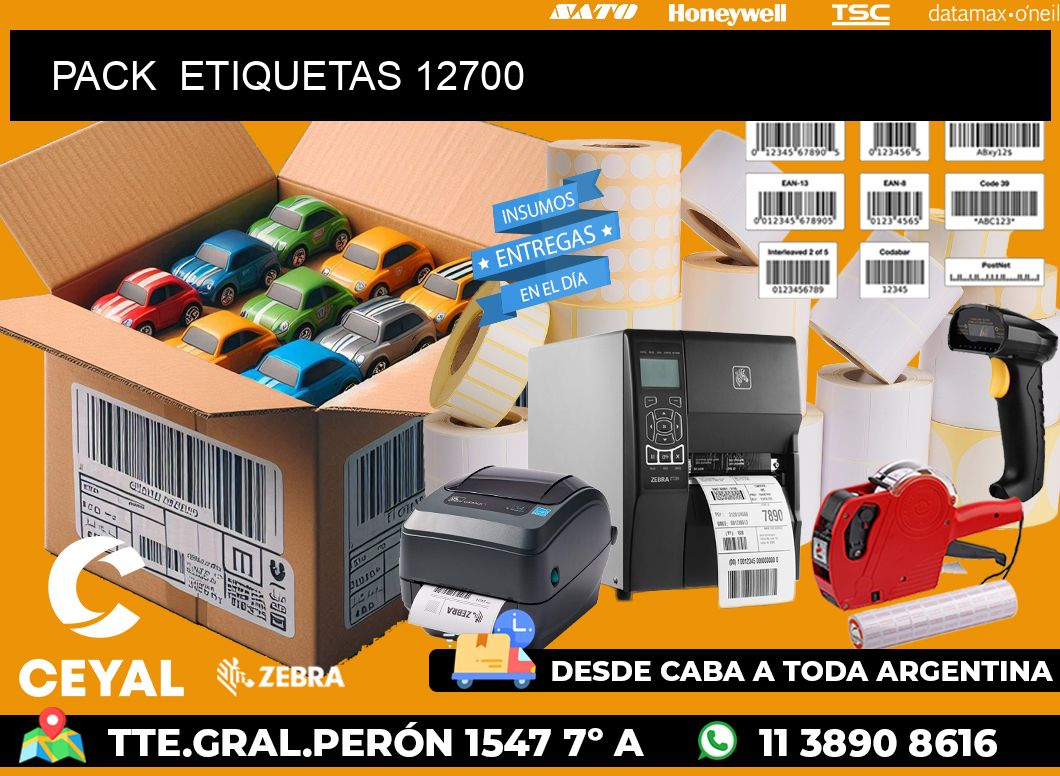 PACK  ETIQUETAS 12700