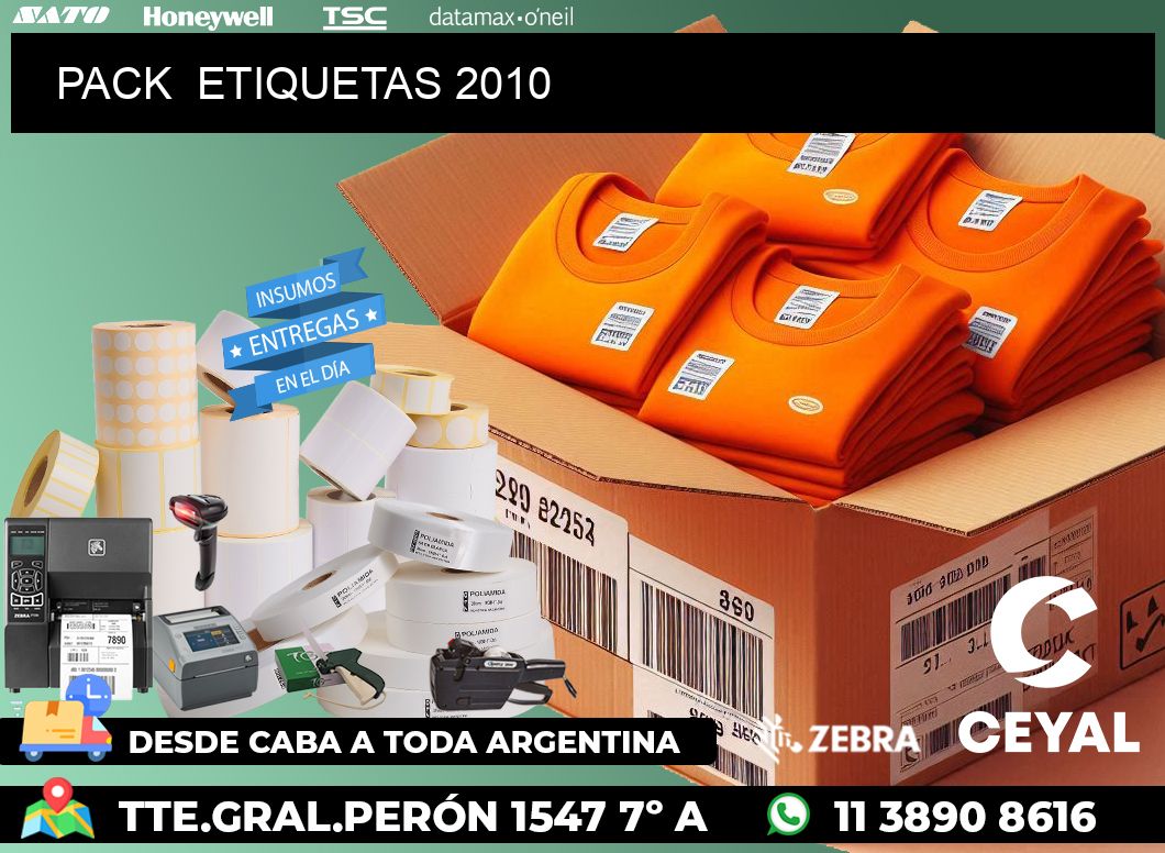 PACK ETIQUETAS 2010