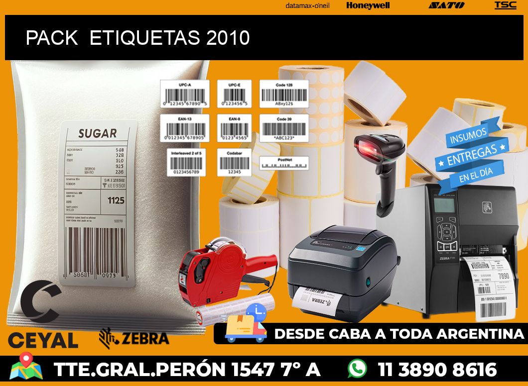 PACK ETIQUETAS 2010