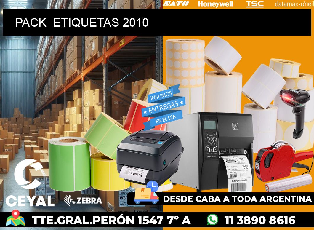 PACK ETIQUETAS 2010