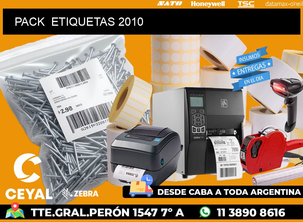 PACK ETIQUETAS 2010