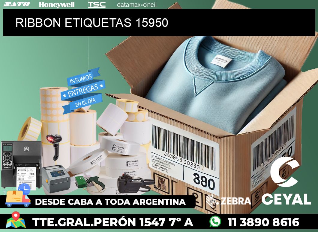 RIBBON ETIQUETAS 15950