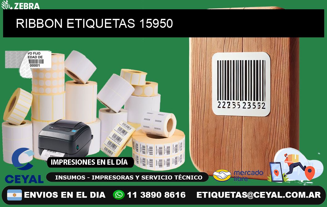 RIBBON ETIQUETAS 15950