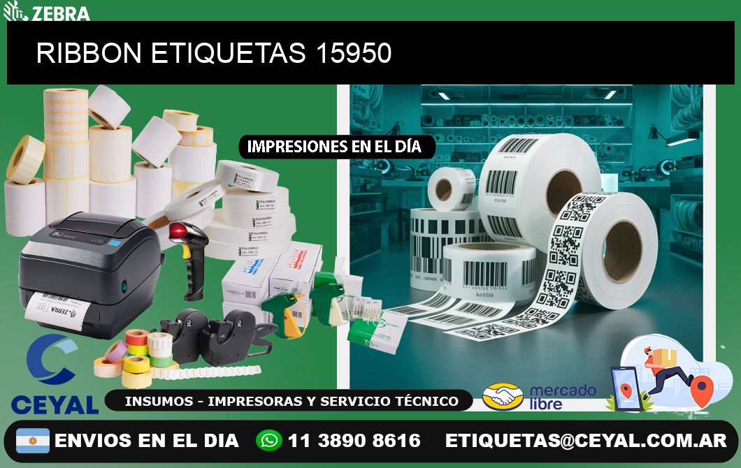 RIBBON ETIQUETAS 15950