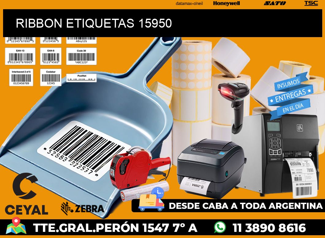 RIBBON ETIQUETAS 15950