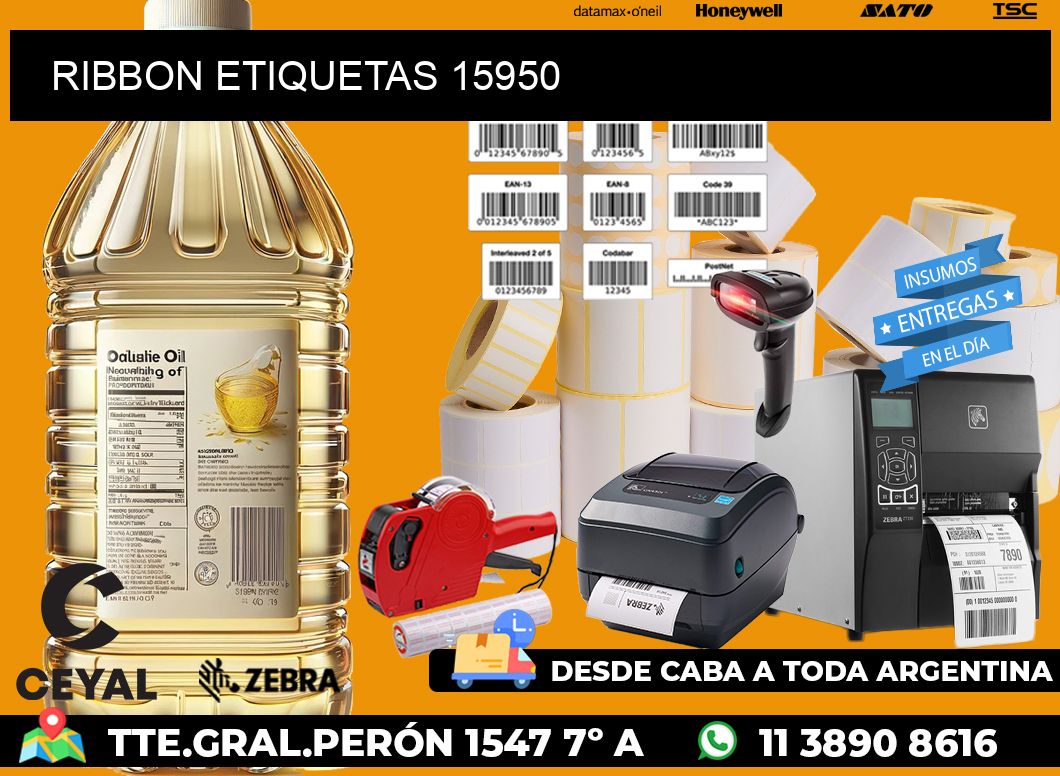 RIBBON ETIQUETAS 15950