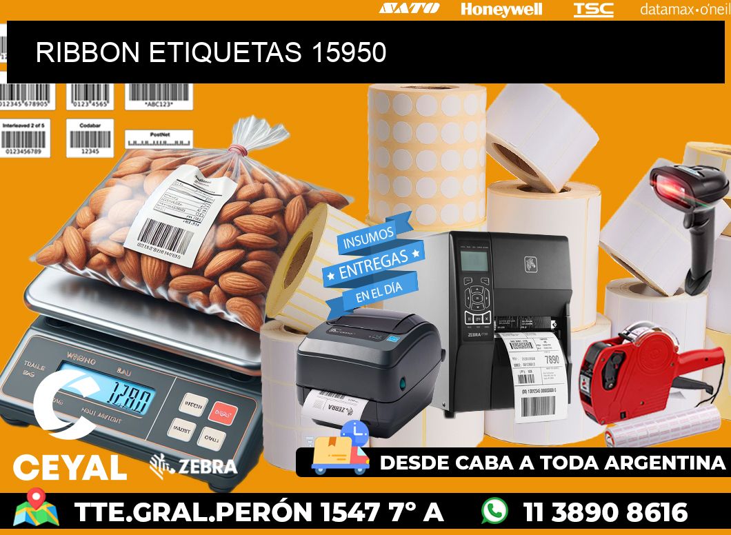 RIBBON ETIQUETAS 15950