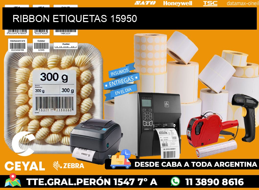 RIBBON ETIQUETAS 15950